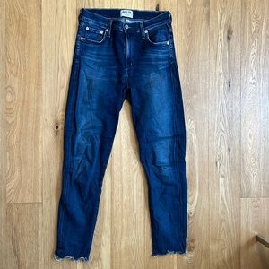 AGOLDE Dark Wash Skinny Jeans